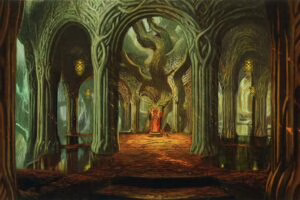 Boceto del palacio de Thranduil
