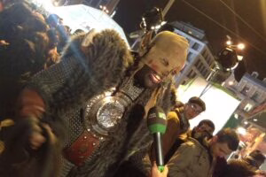 Uno de los fans entrevistado