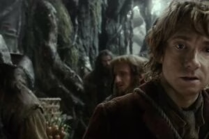 Bilbo y los Enanos ante una difícil decisión