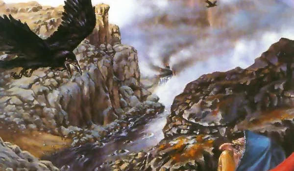 13-10-2941 Bilbo y los enanos llegan a la Montaña Solitaria. Bilbo, Balin, Fili y Kili van a explorar la Puerta Principal, de la que ven salir humo negro