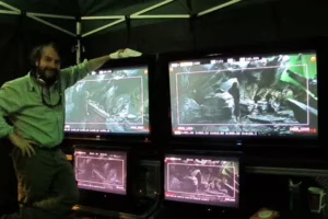 Peter Jackson en el rodaje de El Hobbit