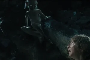 Bilbo y Gollum