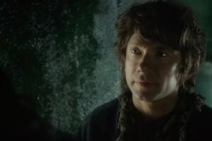 Bilbo habla con alguien en Erebor