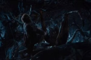 Bilbo, atacado por una araña2