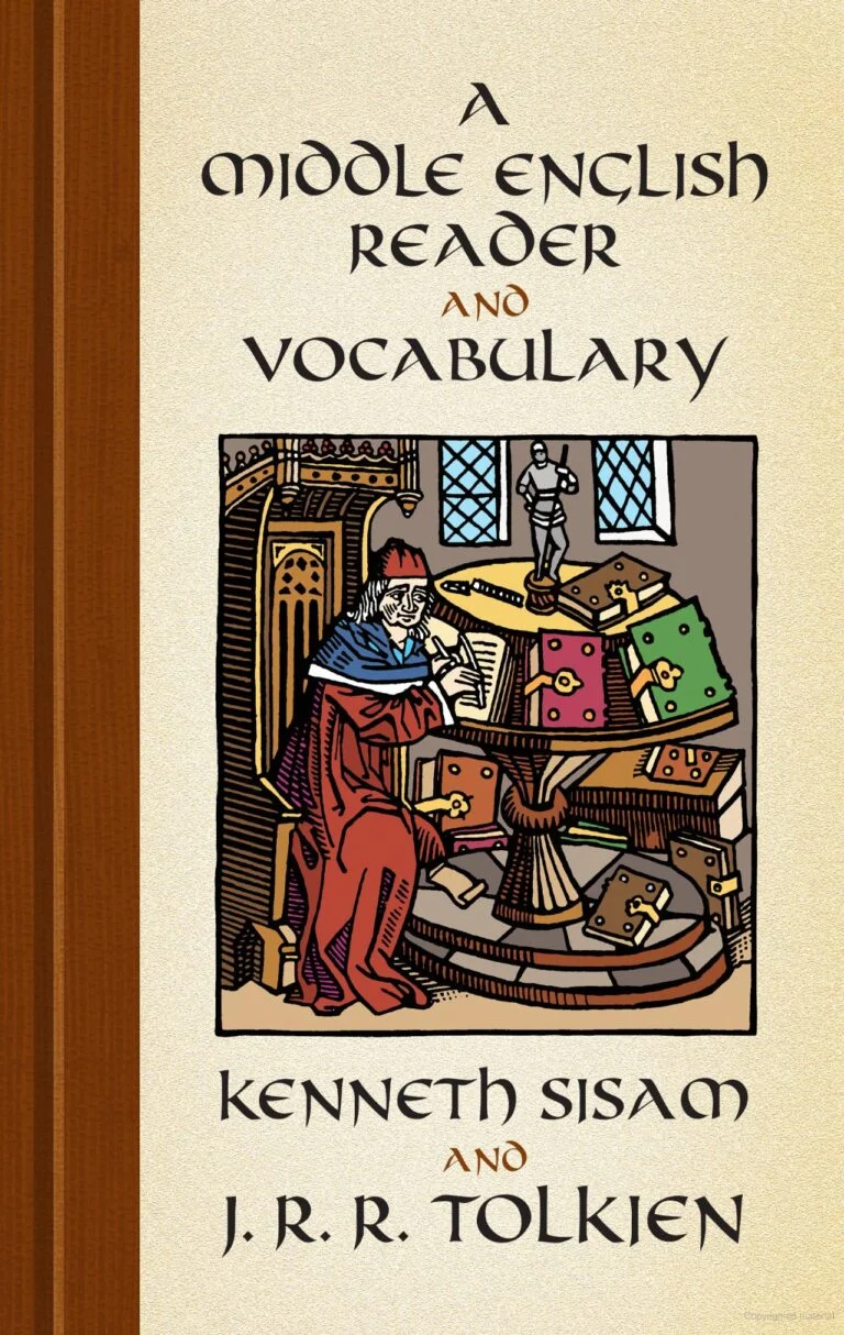 *Un libro de lectura y un vocabulario de inglés medio*
