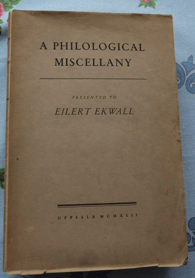 Una miscelánea filológica dedicada a Eilert Ekwall