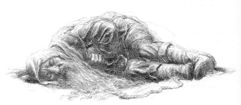 Alan Lee - Bombur slept on with a smile on his fat face
