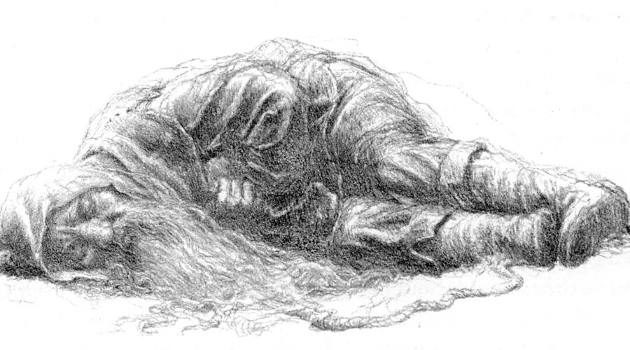 04-08-2941 Bombur cae al agua y el encantamiento del sueño se apodera de él