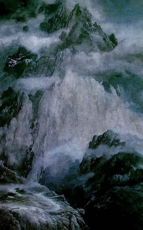 El paso de Caradhras, de Alan Lee