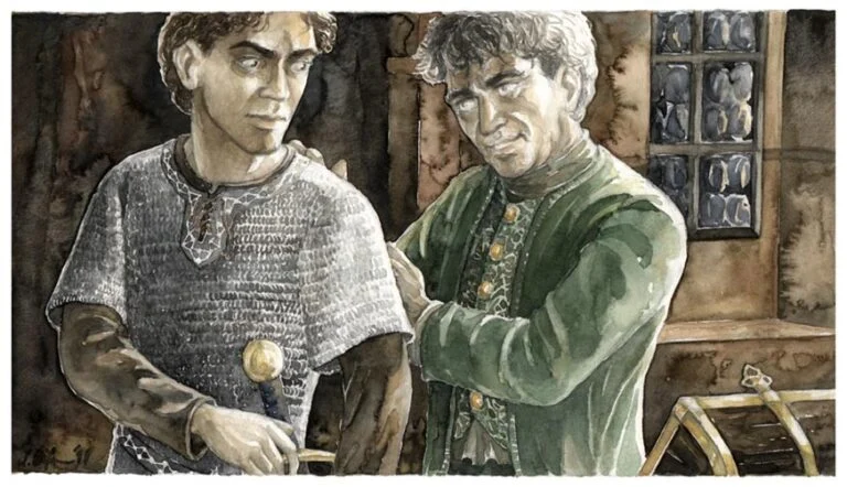 Anke Eißmann - Frodo and Bilbo