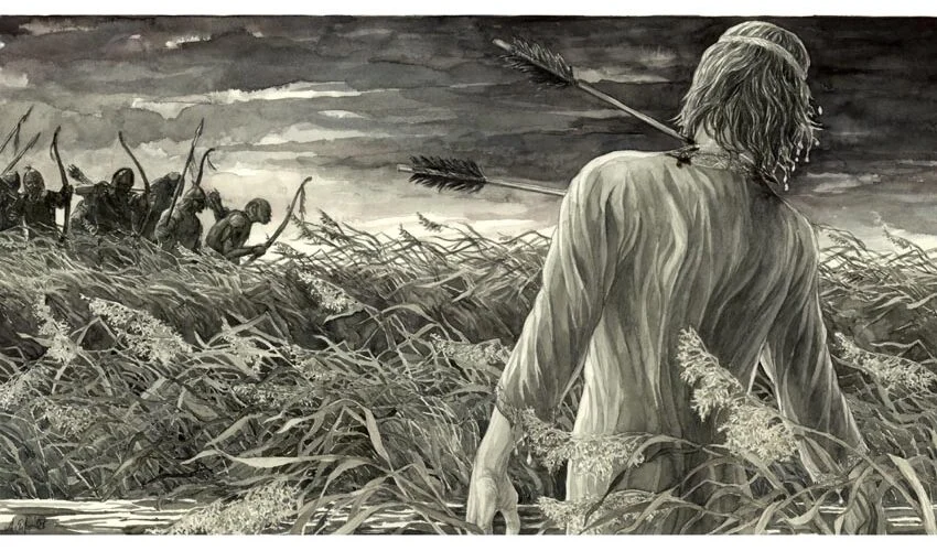 04-10-0002 Desastre de los Campos Gladios. Isildur entrega los fragmentos de Narsil a Ohtar. Muertes de Isildur y sus hijos Elendur, Aratan y Ciryon