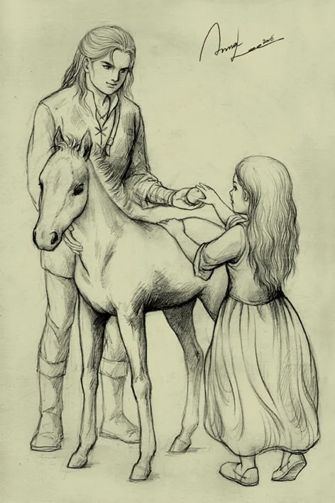 Anna Lee - El joven Éomer y Éowyn