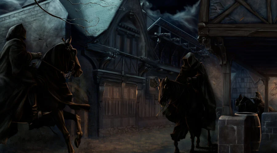 26-09-3018 Dos de los Nazgûl llegan a Bree [se lo dice Aragorn a Frodo en Bree, y Bob y Nob hablan de ello también]