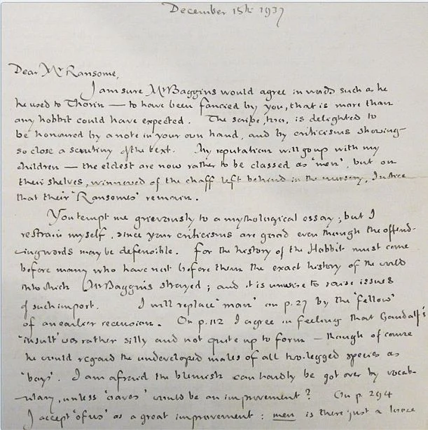 Carta a Arthur Ransome