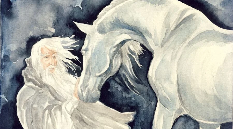 20-09-3018 Gandalf consigue entrar en Edoras. Théoden le ordena partir pero le permite que se lleve el caballo que quiera