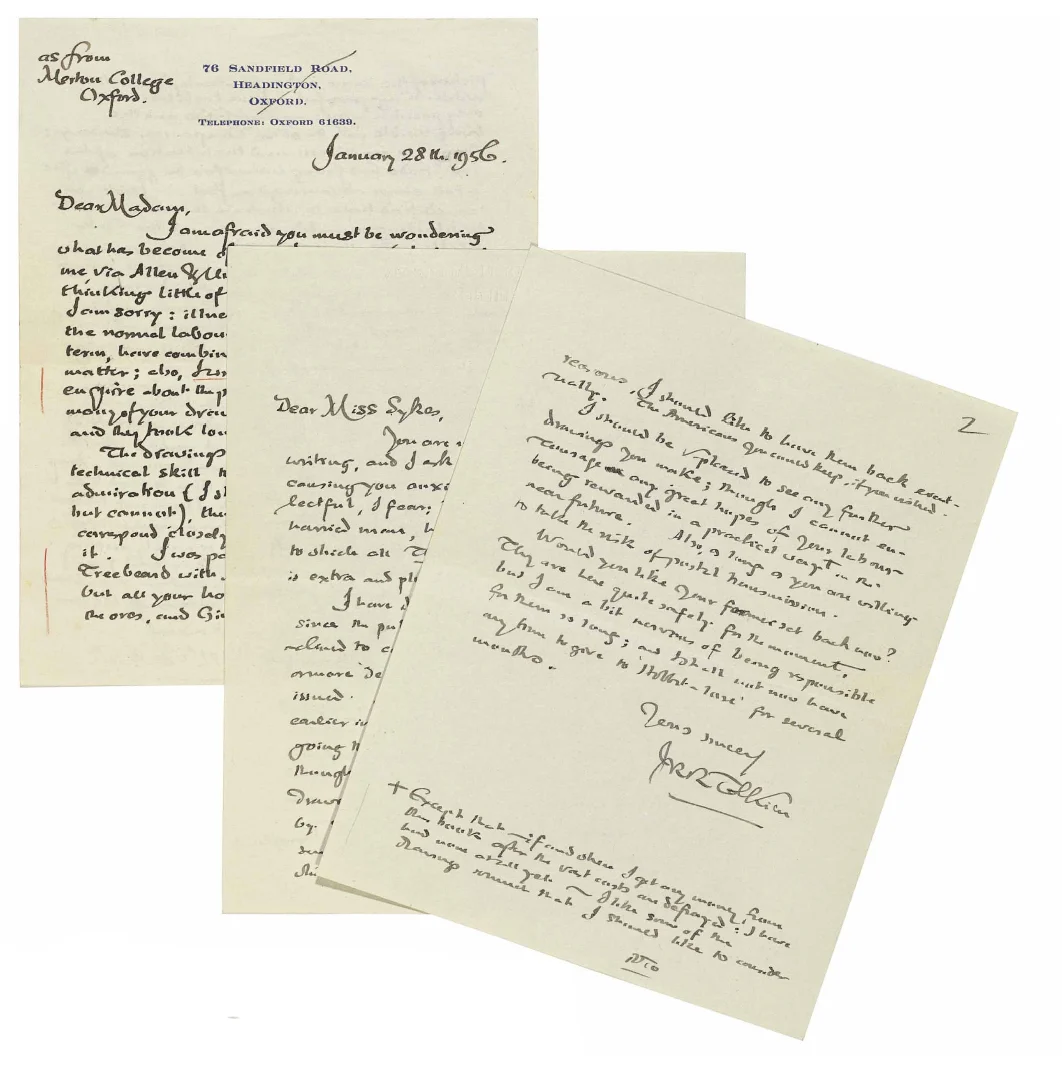 Carta a Doris Elizabeth Sykes (28 de enero de 1956)