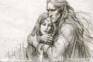 Elena Kukanova - Angrod and Eldalote sketch