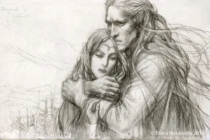 Elena Kukanova - Angrod and Eldalote sketch