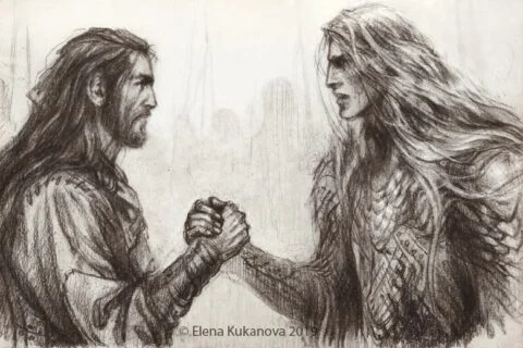 Elena Kukanova - Finrod and Barahir