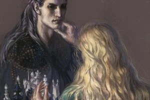 Elena Kukanova - Melkor and Finrod at the chess table