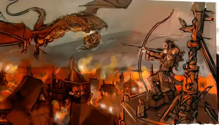 Gareth Sleightholme - Bard _ Smaug (colour)