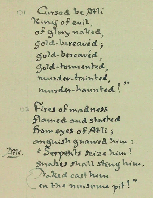 Fragmento del manuscrito original