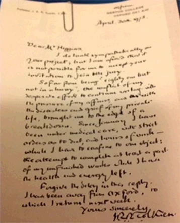 Carta a John Higgins