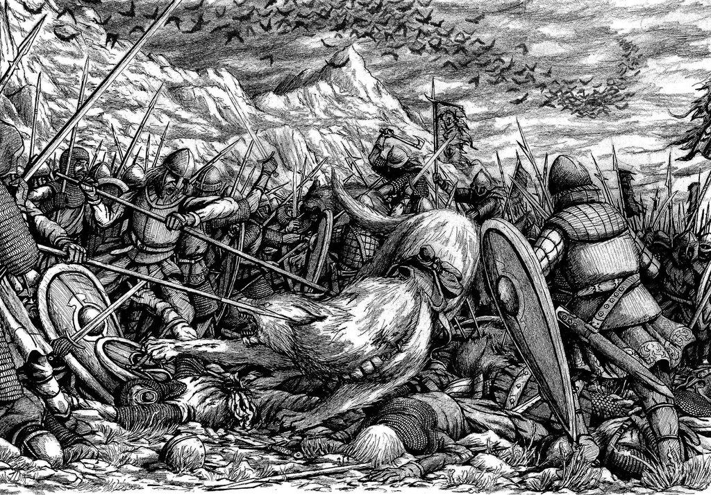 La Batalla de los Cinco Ejércitos: Los hombres de Esgaroth, por Joona Kujanen.