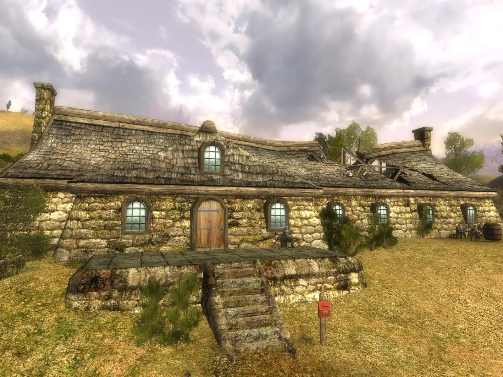La Posada Abandonada tal y como aparece representada en El Señor de los Anillos Online.