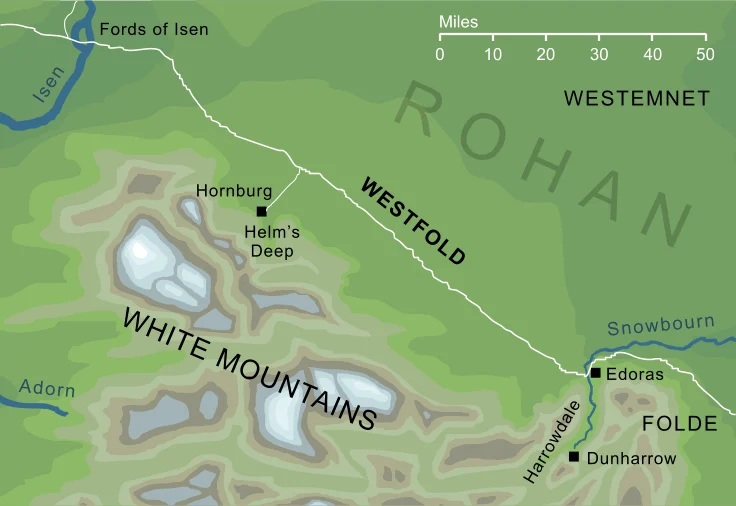 Mapa del Folde Oeste