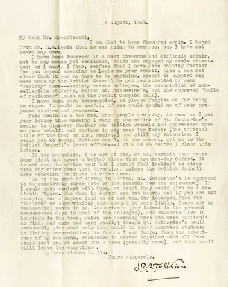 Carta a Przemyslaw Mroczkowski (2 de agosto de 1946)