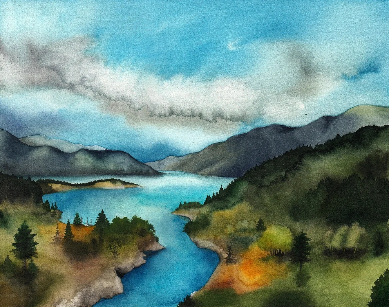 Lago Penumbra de la Tarde