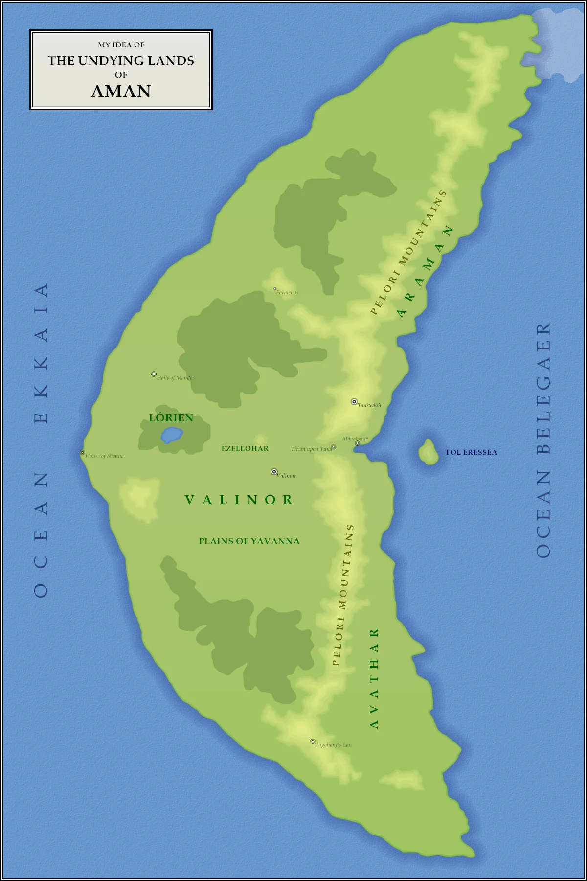 Mapa de Aman por Steven White Jr.