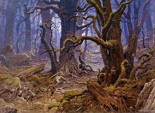 El Bosque de Fangorn, por Ted Nasmith