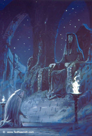 Ted Nasmith - El lamento de Lúthien ante Mandos