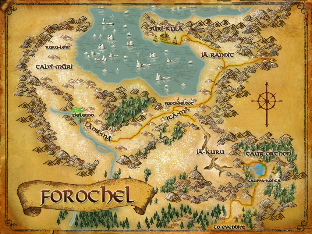 Mapa de Forochel en «El Señor de los Anillos Online»