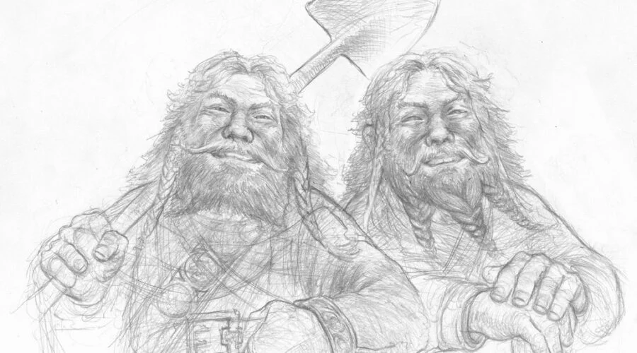 26-10-2941 Thorin envía a Fili y a Kili a buscar a los ponis