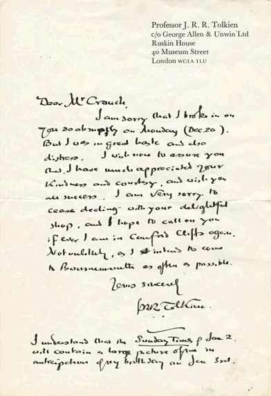 Carta a W.B. Crouch