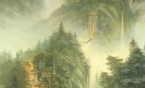22-08-3019 El Rey Elessar emprende el camino de regreso a Minas Tirith al atardecer