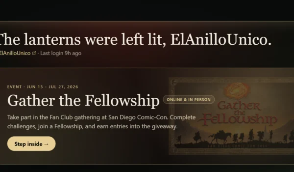 Abre de manera oficial el Club de Fans de El Señor de los Anillos